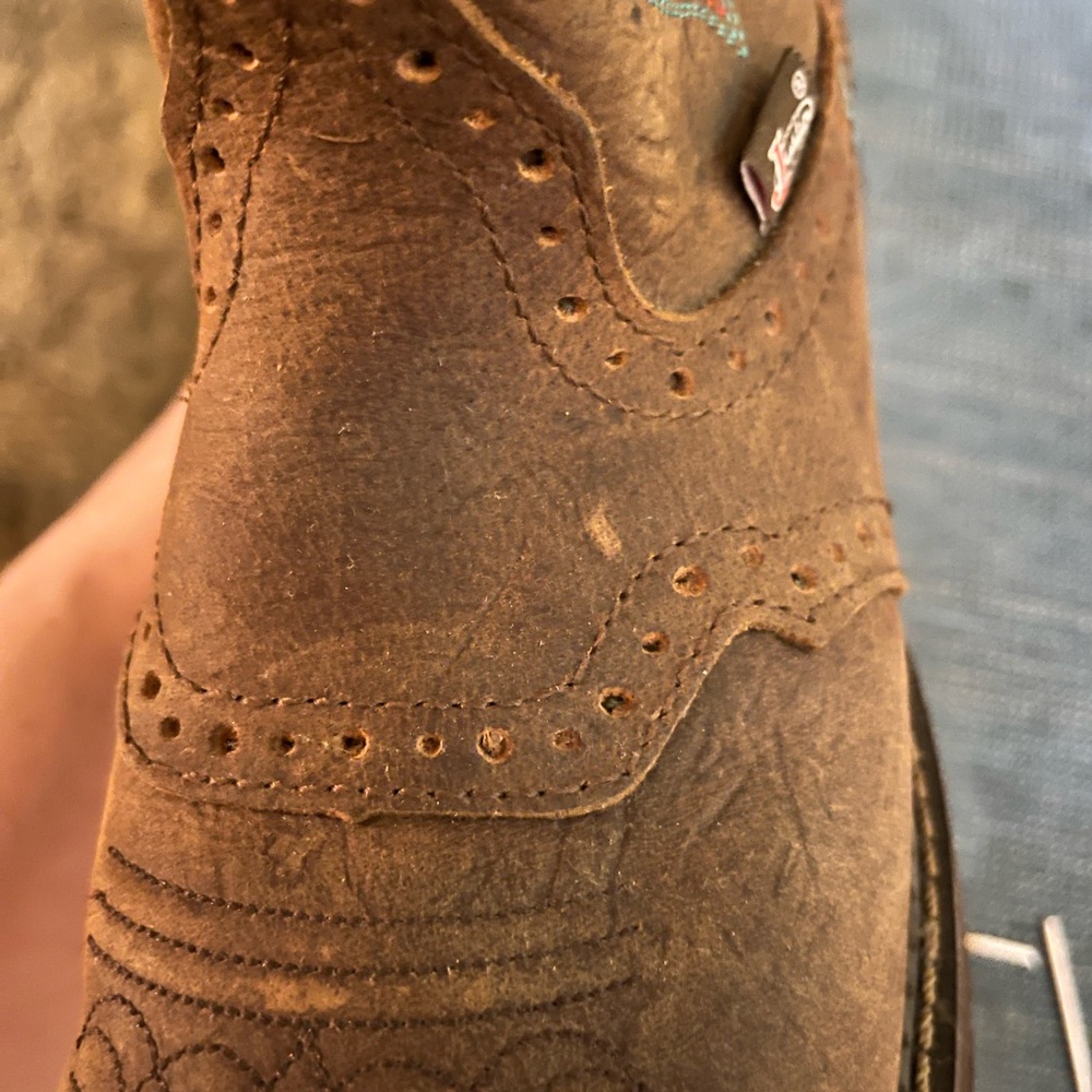 Justin Gypsy Women's Brown Ankle Boots - Picture 3 of 12
